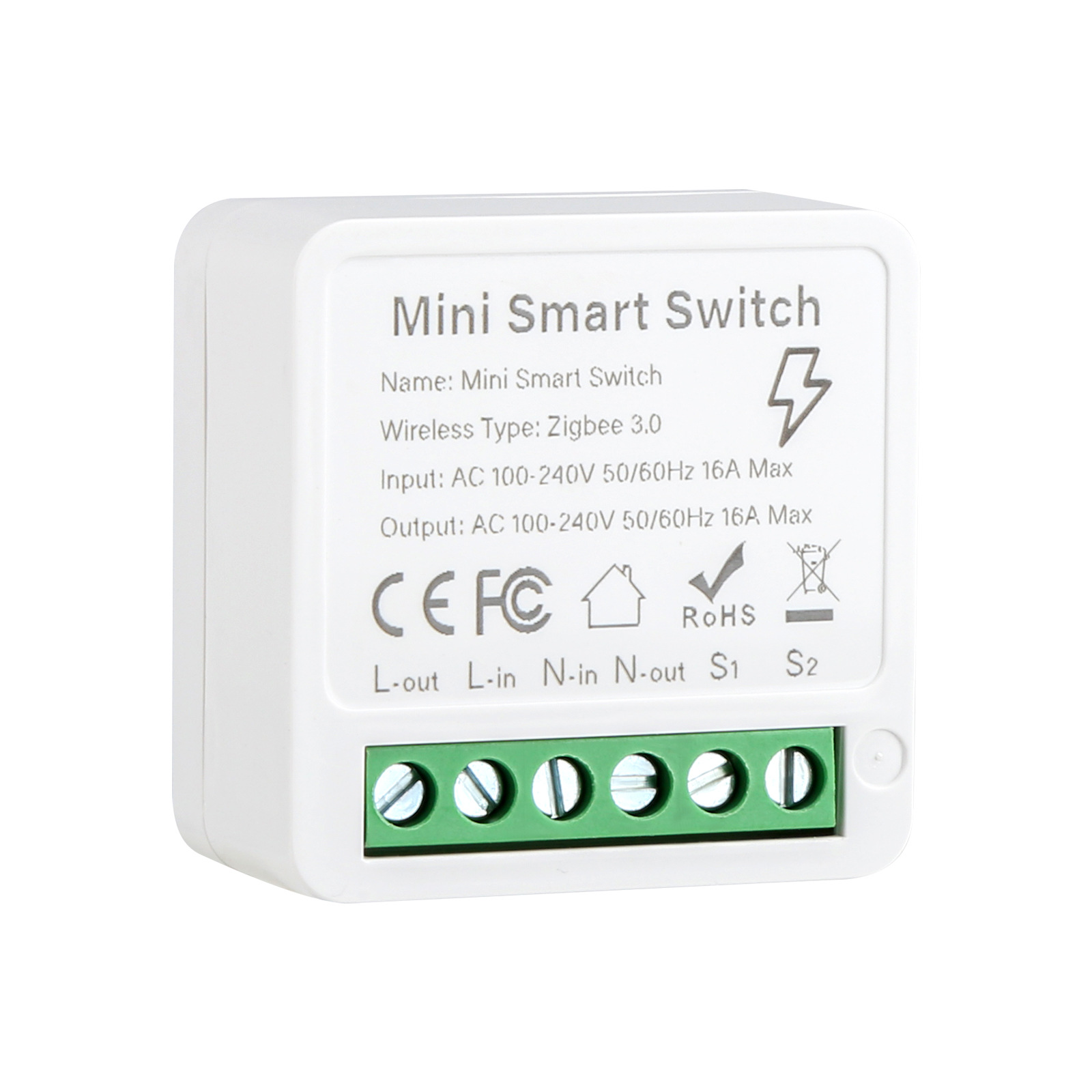 Ewelink Zigbee3.0 умный выключатель мини кассетный выключатель одиночного открывания двойного управления Alaxa голос