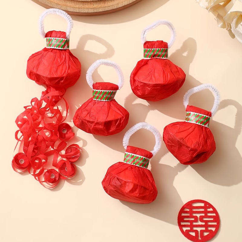 Birthday confetti props bracelet spider silk ribbon party salute ribbon spray tube wedding fireworks hand throwing ribbon silk