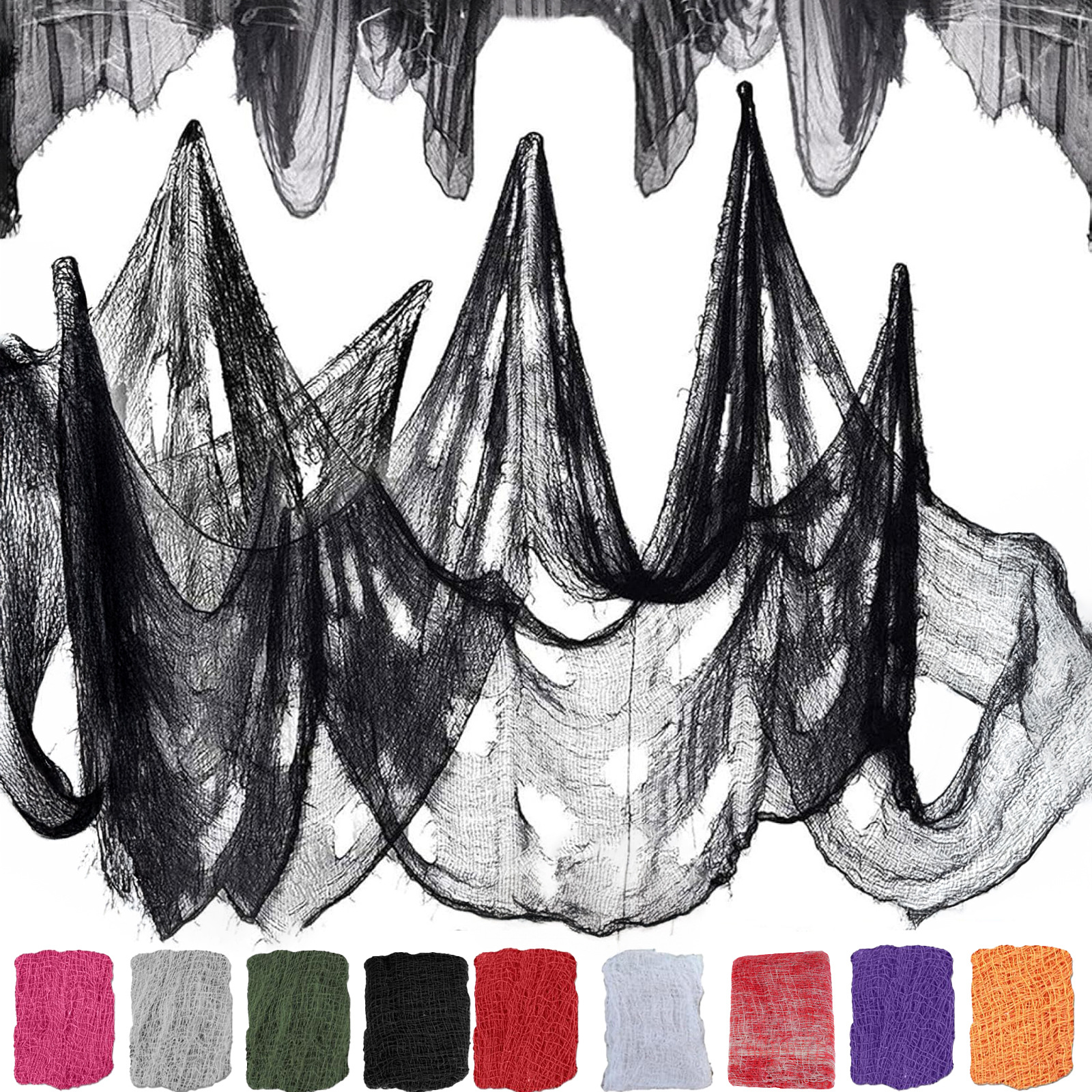 Хэллоуинская марлевая ткань для декорации атмосферы