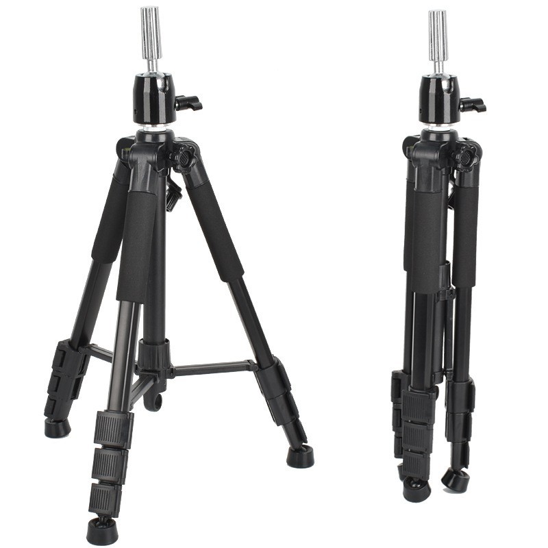 Mannequin Head Stand Tripod for Hairdressing, Wig Mannequin Head Model, Hair Cutting Floor Stand