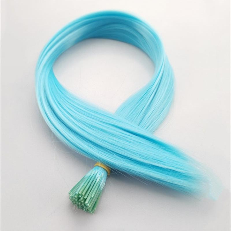 Foreign trade cross-border exclusive for Europe and the United States colorful stick hair color hair extension bundle high temperature silk seamless invisible stick hair set