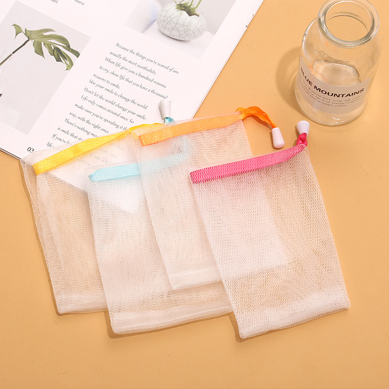 Foaming Net Foaming Net Bag Wholesale Facial Cleanser Handmade Soap Bag Soap Net Bag Storage Face Wash Bath Soap Cleansing