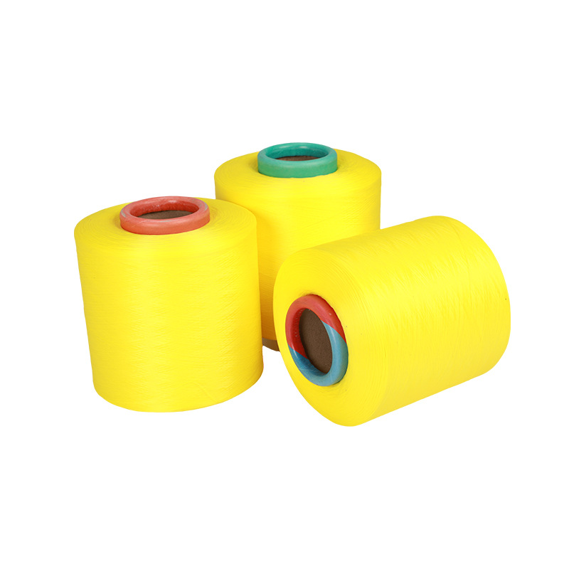 150D Polyester Low Elastic Silk Dty 1000 Colors Optional Colorfulful Silk Polyester Yarn Weaving Webbing Clothing Universal Wholesale