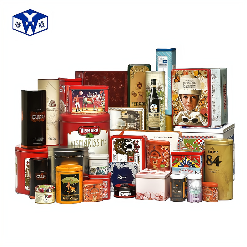 Spiral Metal Jar Customization Round Brand Food Flip-Top with Snap Seal Tinplate Can Packaging Customization