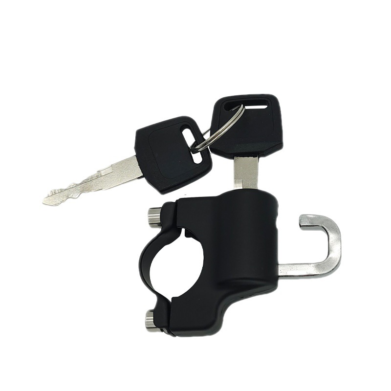 Electric Vehicle Helmet Lock Electric Vehicle Anti-Theft Motorcycle Helmet Key Hook Fixed Lock Hat Lock Universal