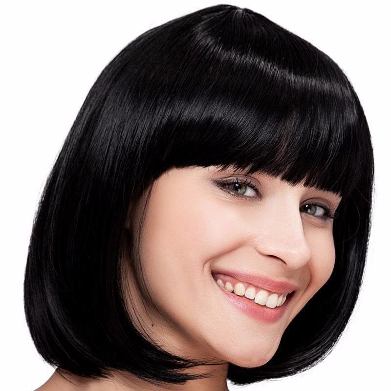 Ou Shuo Amazon Wig Headgear Supply Short Hair with Bangs and Bob Fashionable Female Short Hair Headgear Dropshipping