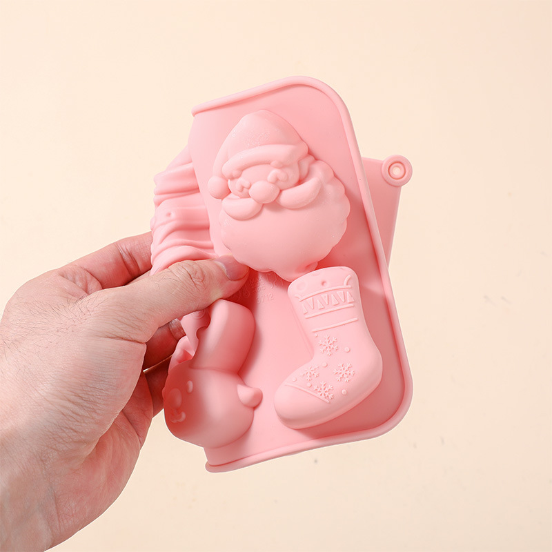 New Christmas Bell Christmas Series Chocolate Mousse Food Grade Silicone Biscuit Christmas Silicone Mold