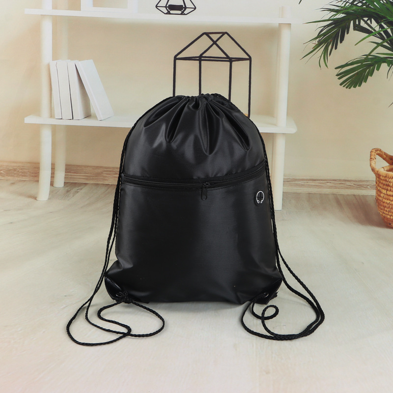 Spot Colorful Polyester Cloth Drawstring Bag Advertising Drawstring Backpack Cloth Bag Shoulder Nylon Drawstring Flap Pocket Pants Custom Logo