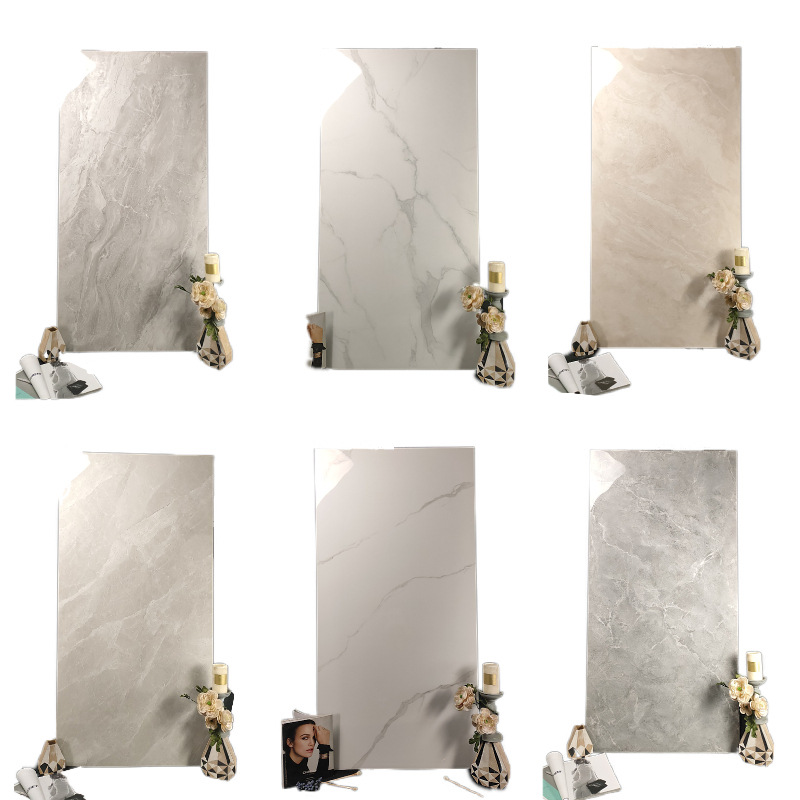 750x 1500 ceramic tile full-body marble free even pattern gray living room floor tile background wall tile board
