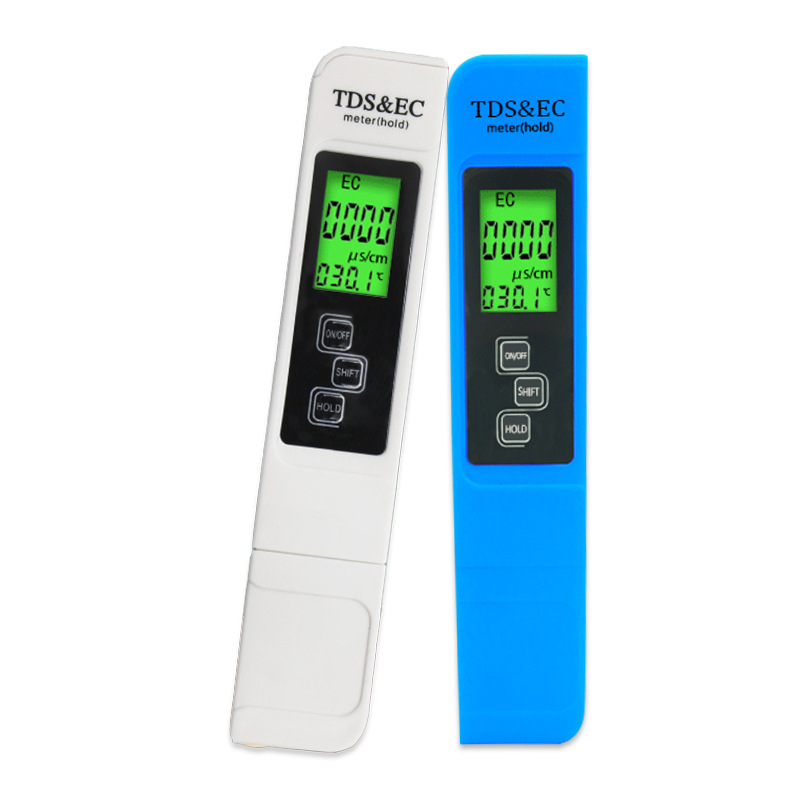 Shuangyang Factory Wholesale Water Quality Analyzer Conductivity Thermometer Cross-border Special for TDS & EC Testing Pen with Backlight