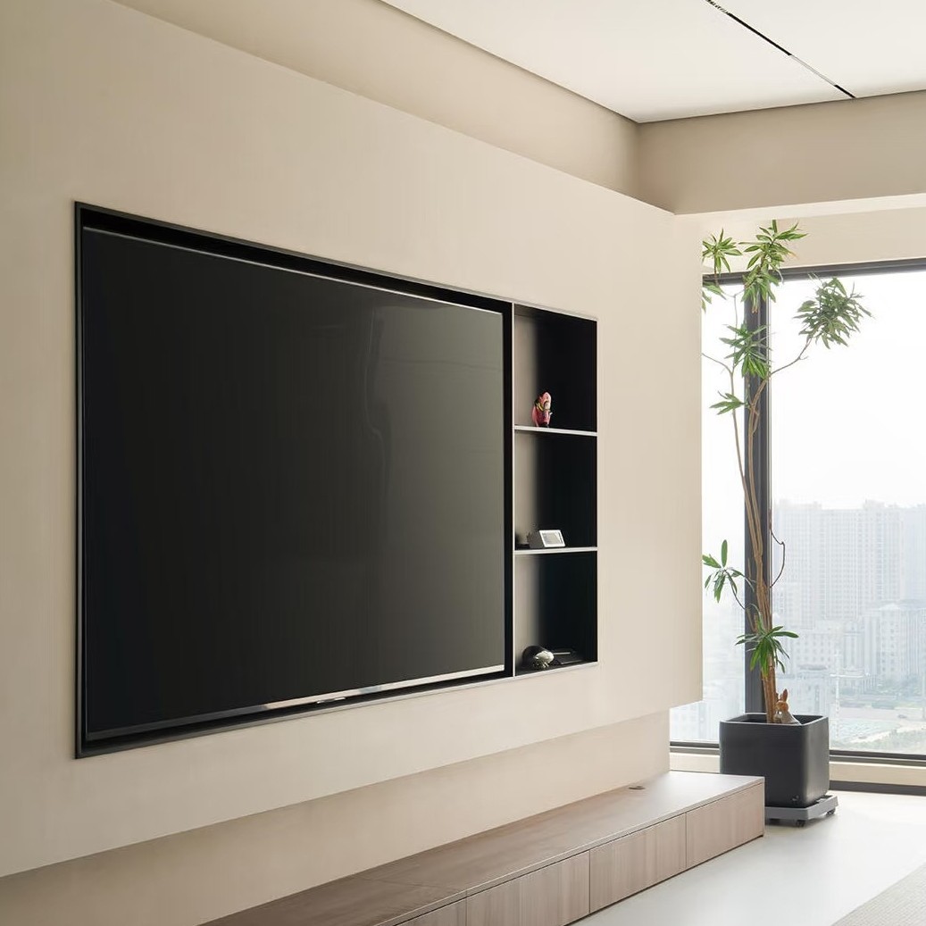 304 Stainless Steel Tv Niche Display Cabinet Storage Cabinet Tv Background Wall Seamless Welding Process Niche Embedded