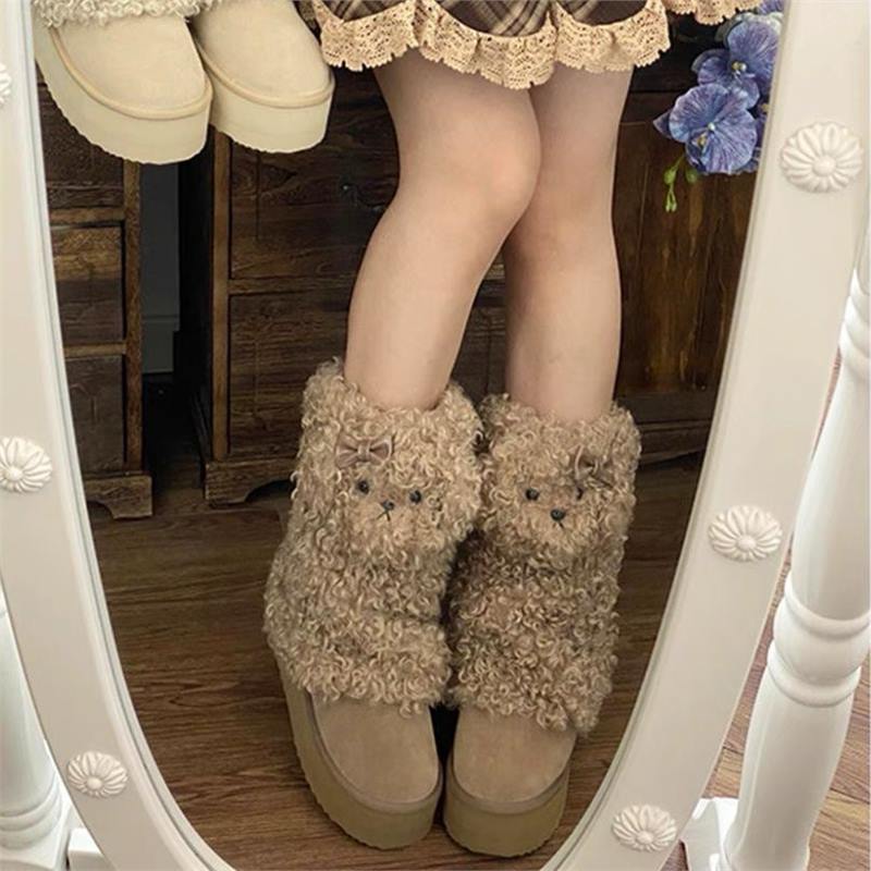 Новые милые мультяшные шершащие носки осень и зима, теплые толстые носки, стройные короткие носки Joker