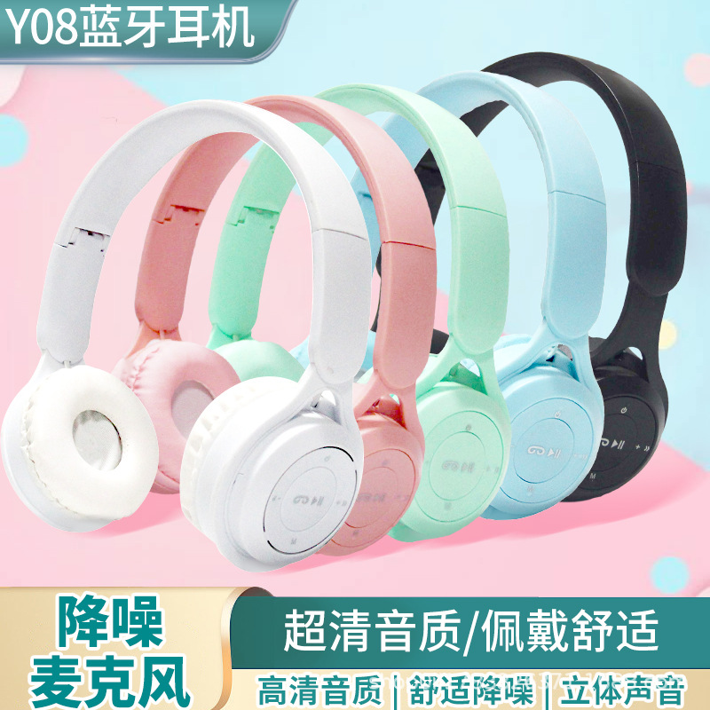 Bluetooth гарнитура Y08, беспроводные спортивные наушники с сабвуфером, модель фабрики Y08