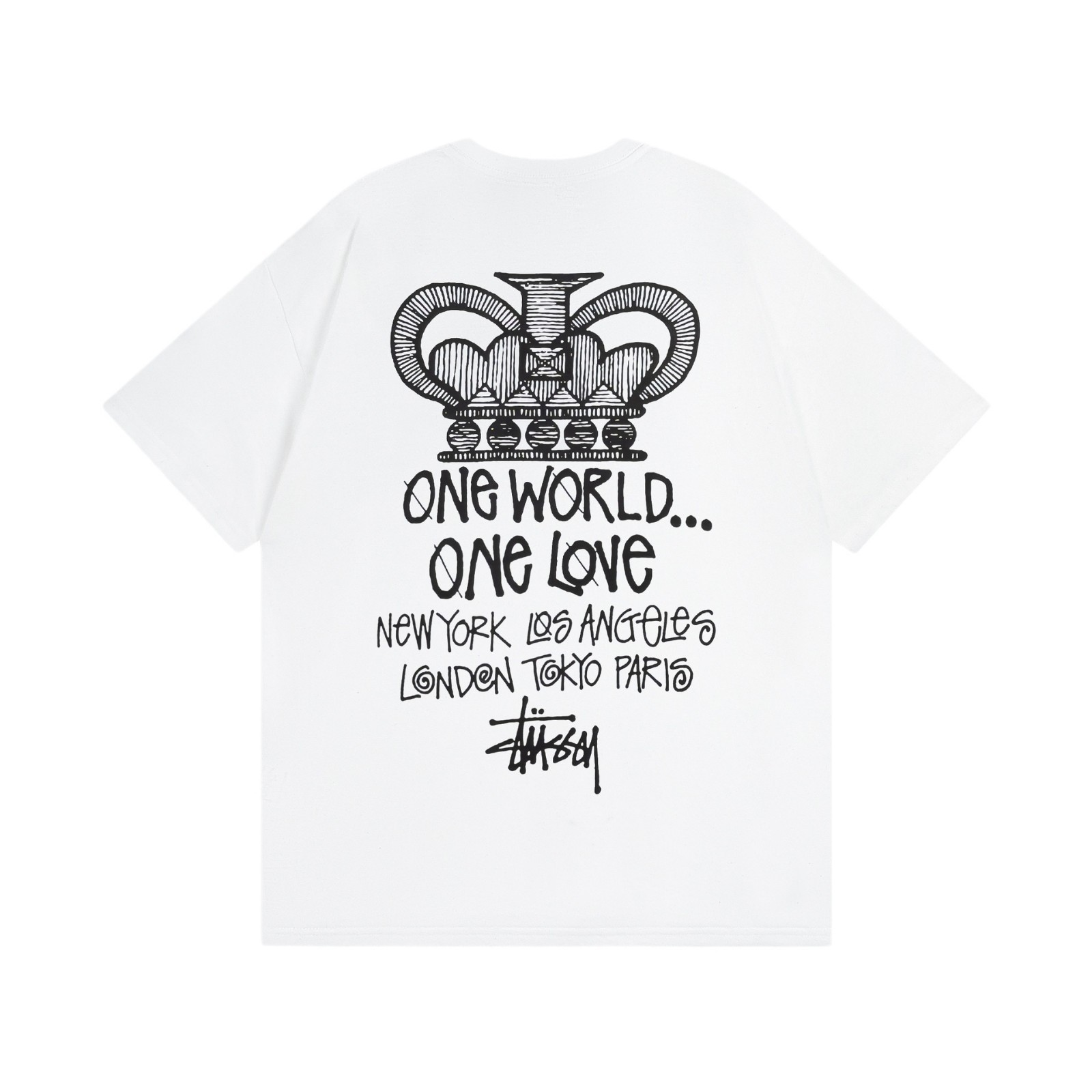 24 New Classic Short-Sleeved Stu Skull Pattern Spider Tai Chi Cruiser Tus T-Shirt Top Trendy