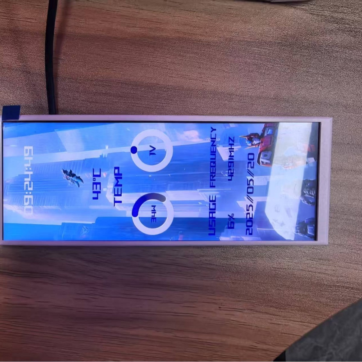 6.2inch Dual Screens + Board Smart Display Case Temperature Time Free DIY Computer Water Cooling Dual Screen Hot Model