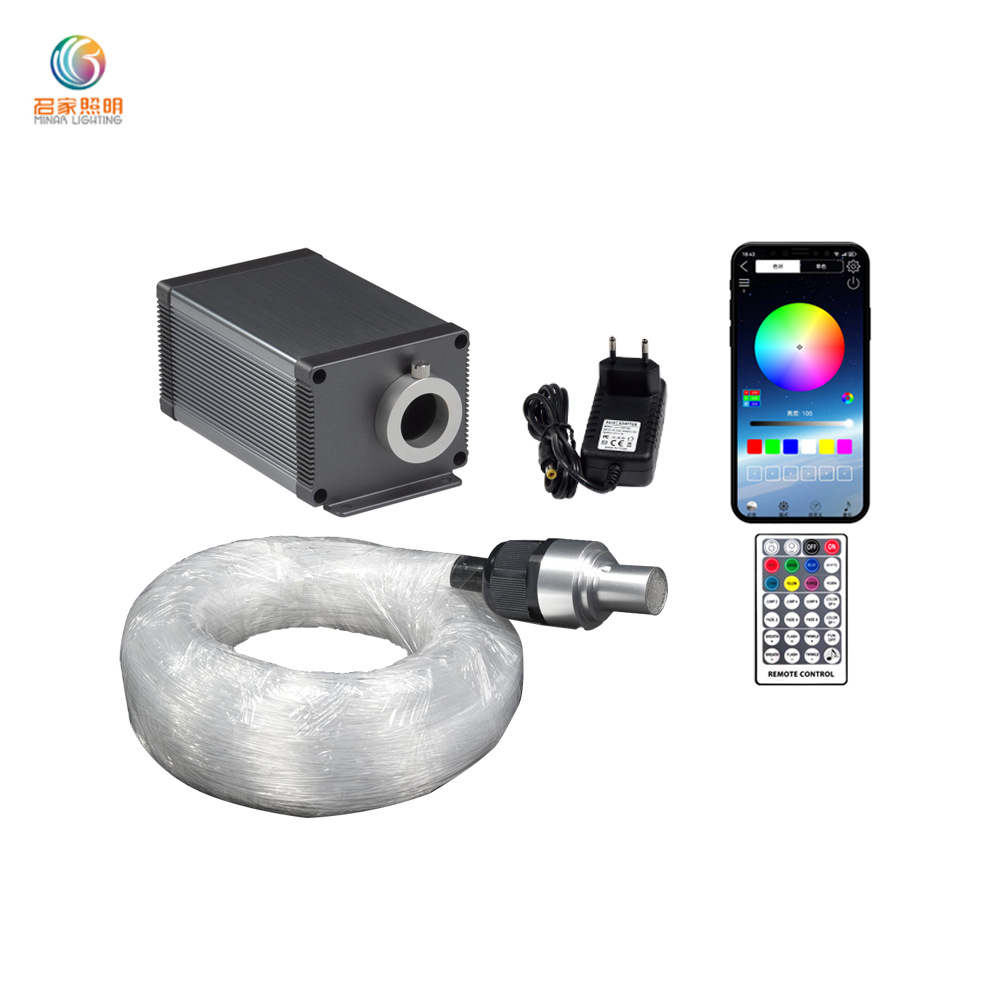 Mingjia Starry Sky Led Fiber Optic Machine Light Source Device Customizable Pattern Remote Control Car Starry Sky Light Projection Light Source Machine