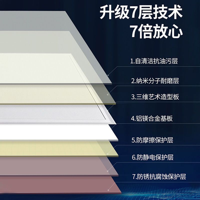 Full Set of Living Room Aluminum Gusset Plate Balcony Restaurant Kitchen Integrated Ceiling Aluminum Gusset Plate Self-Installed Ceiling Ceiling Bathroom