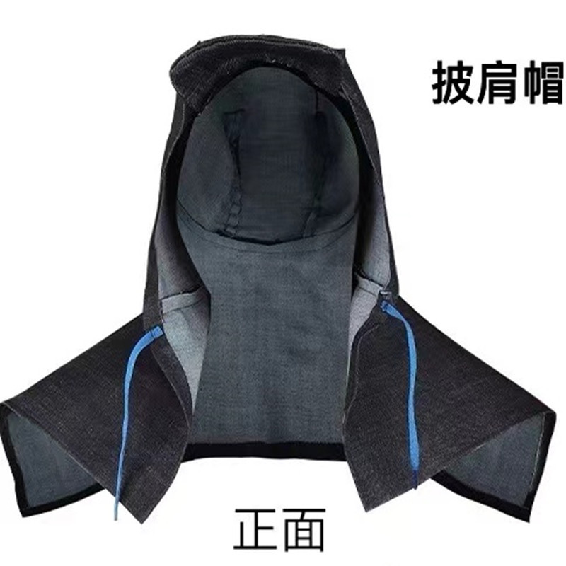 Шапка из денима с пылезащитным капюшоном, износостойкая рабочая шапка для выгрузки цемента, полированные очки, дышащая шапка