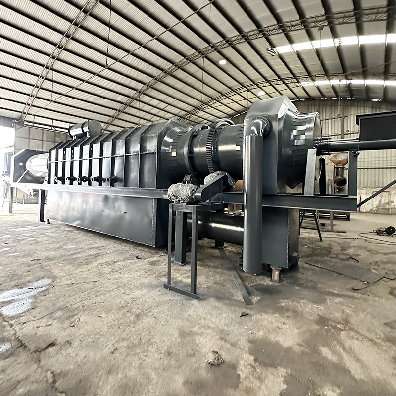 Continuous carbonization furnace machine charcoal barbecue charcoal straw carbon making machine fruit fruit shell charcoal making machine drum carbonization furnace