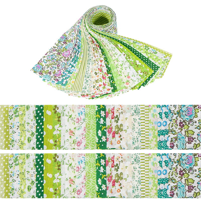 Cross-border new multi-color cloth strip cotton fabric jelly roll cotton floral long quilted stitching process fabric