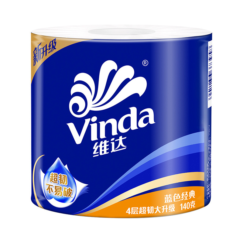 Vinda Cored 140g Large Roll Household Roll Household Toilet Paper Affordable Toilet Paper Toilet Paper Roll Paper