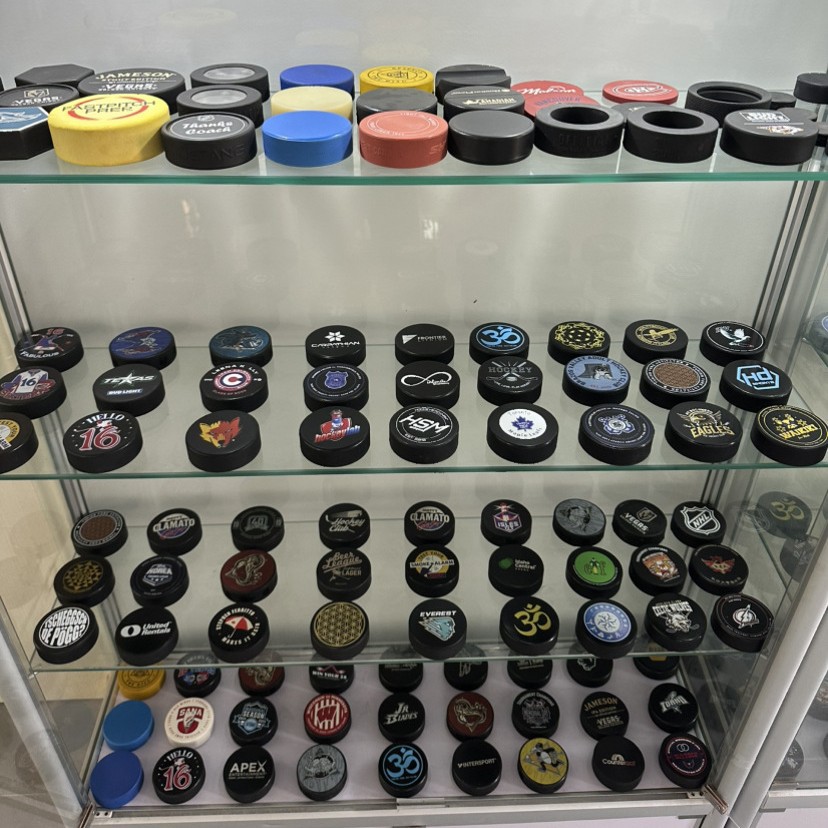 Rubber Ice Hockey Hockey Tuning Fork Activator Competition Wear-Resistant Solid Ice Hockey Hockey