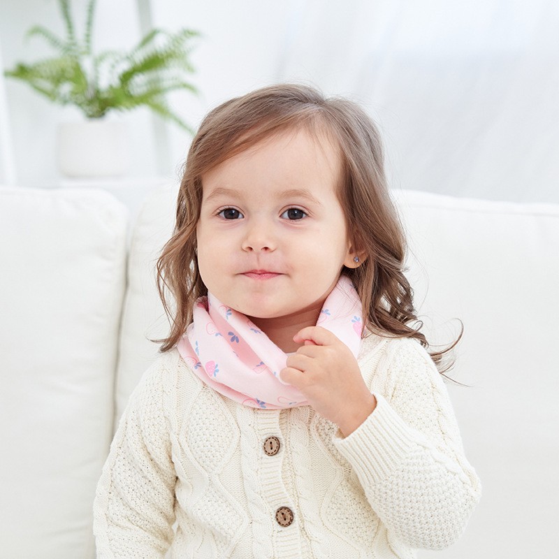 Children's Scarf Pure Cotton Class A Autumn and Winter Scarf Warm Baby Wind-proof Neck Set Infant High Elastic Multi-purpose Towel