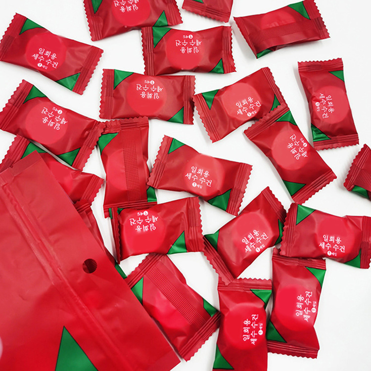 Одноразовое сжатое полотенце, утолщенное, 100% хлопок, портативное, 20 штук