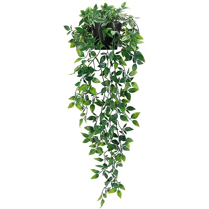 Amazon Artificial Hanging Plant Datura Yucaly by Leaves Vine Fake Potted Plant Indoor Outdoor Decoration