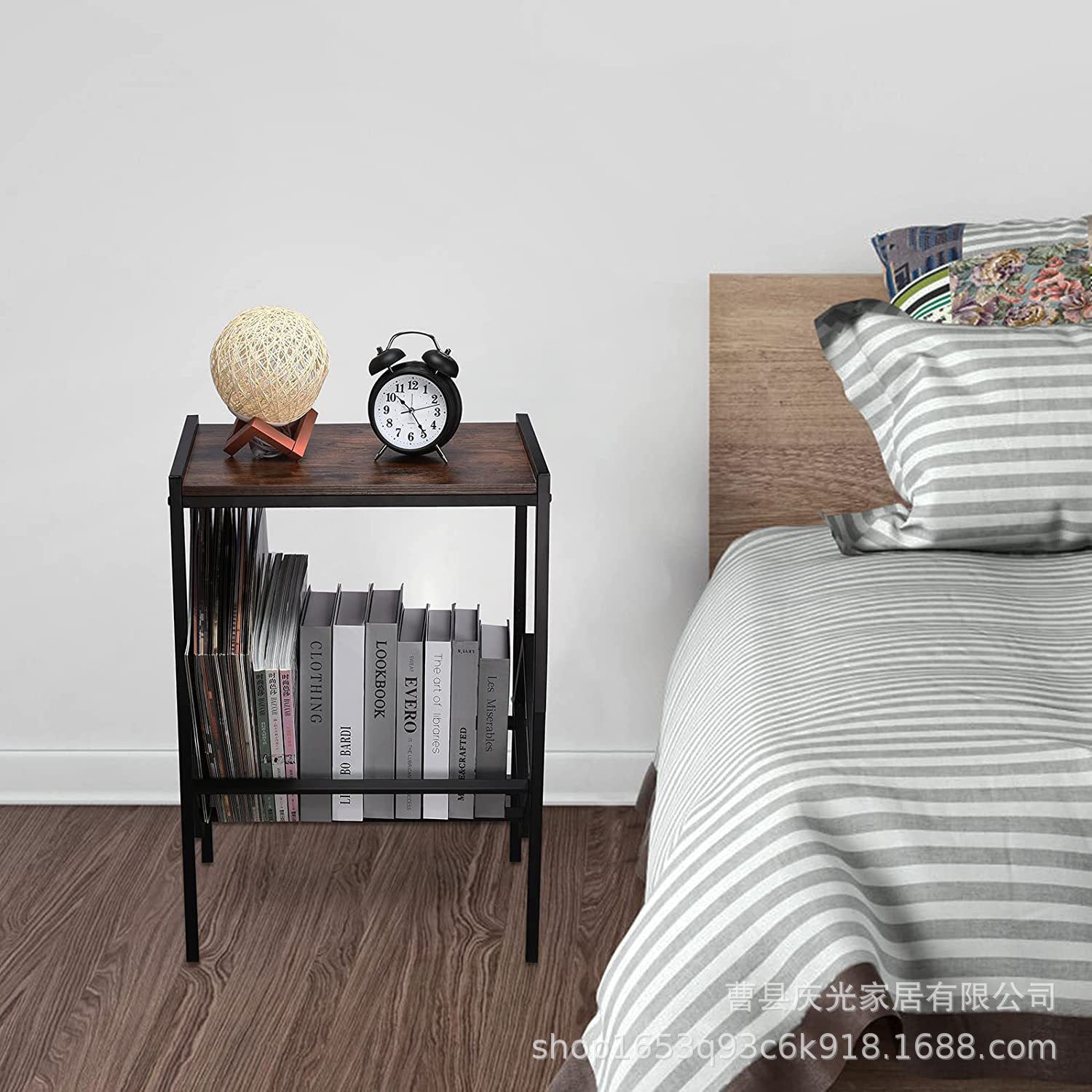 Iron Vinyl Record Storage Record Rack Small Office Desktop Storage Vinyl Record Rack Magazine Rack