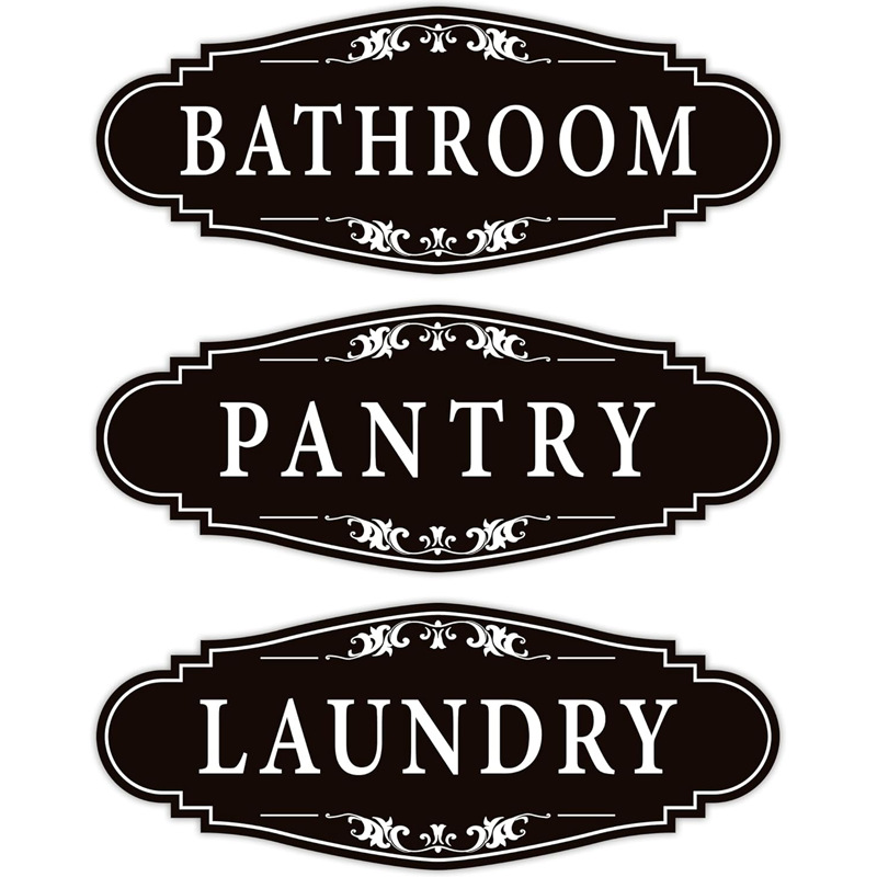 Наклейка на дверь для ванной, стиральной комнаты, хранения продуктов, самоклеящаяся, водостойкая, виниловая декорация