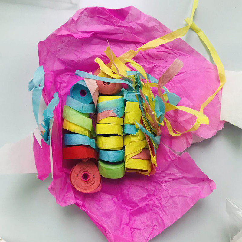 Paper Craft 30 Hand Throwing Color Band Spider Silk ribbon Color Strip Stage Atmosphere Props Party Atmosphere Supplies