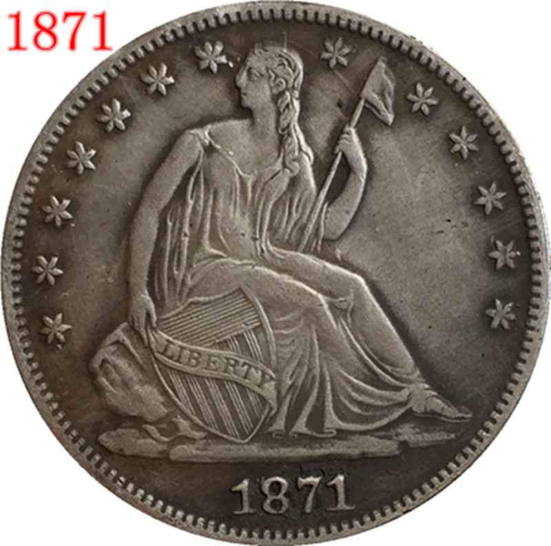 Antique Crafts 9 Different Years C Edition Free Half Dollar Commemorative Coin Silver Dollar Wholesale 30mm