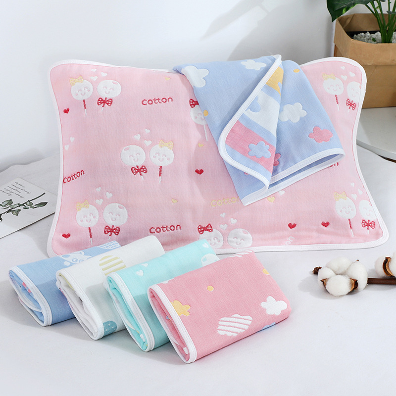 Оптовая подушка из шести слоев марли, детское полотенце, чистый хлопок, мягкое и дышащее