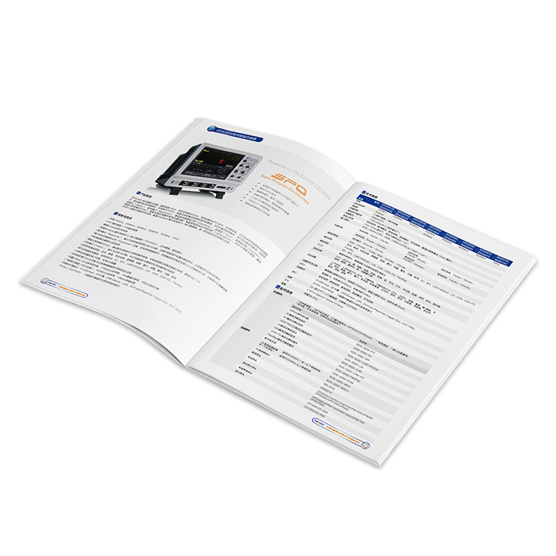 Product instruction manual customized to make picture album brochure single page printing brochure sample three fold printing