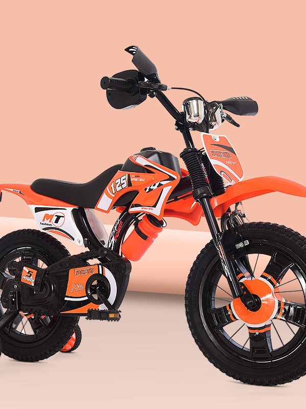 Motorcycle children's bicycle 12-inch 16-inch baby bicycle children's bicycle 3-year-old children's stroller factory wholesale