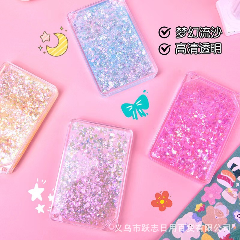 Factory quicksand goo card plate goo card brick cute pendant sticker DIY accessories hand account quicksand goo chuck wholesale