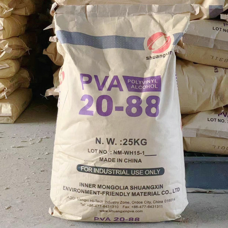 Powdered flocculent particles polyvinyl alcohol PVA polyvinyl alcohol cold soluble flocculent coating glue adhesive supply