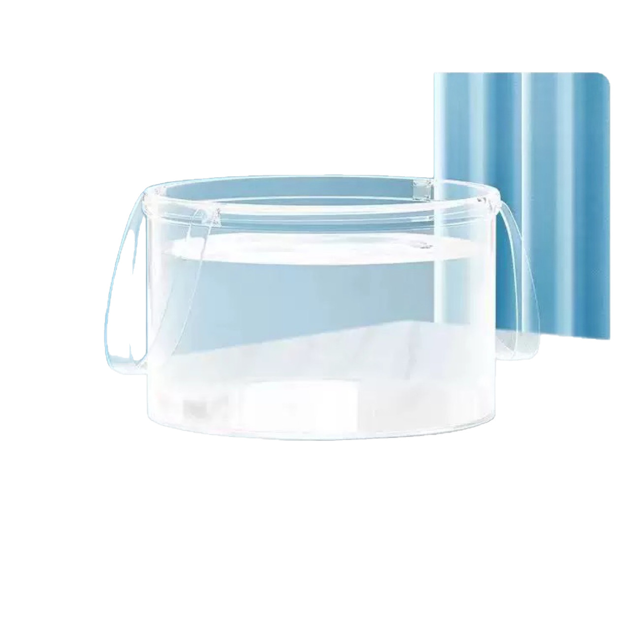 ✅Portable Travel Laundry Bag Folding Basin Portable Outdoor Dishes Washing Disposable Transparent Compression Bucket Washing