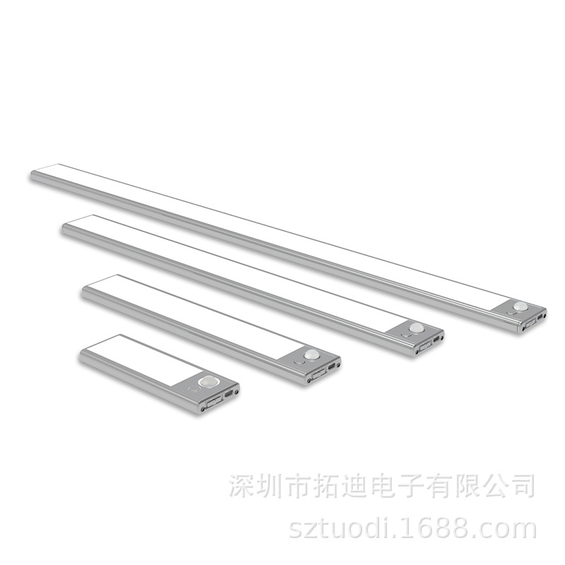 Independent Station Drainage Explosion Induction Wardrobe Lamp Dimming Color Adjusting Bedside Lamp USB Charging Long Thin Cabinet Lamp