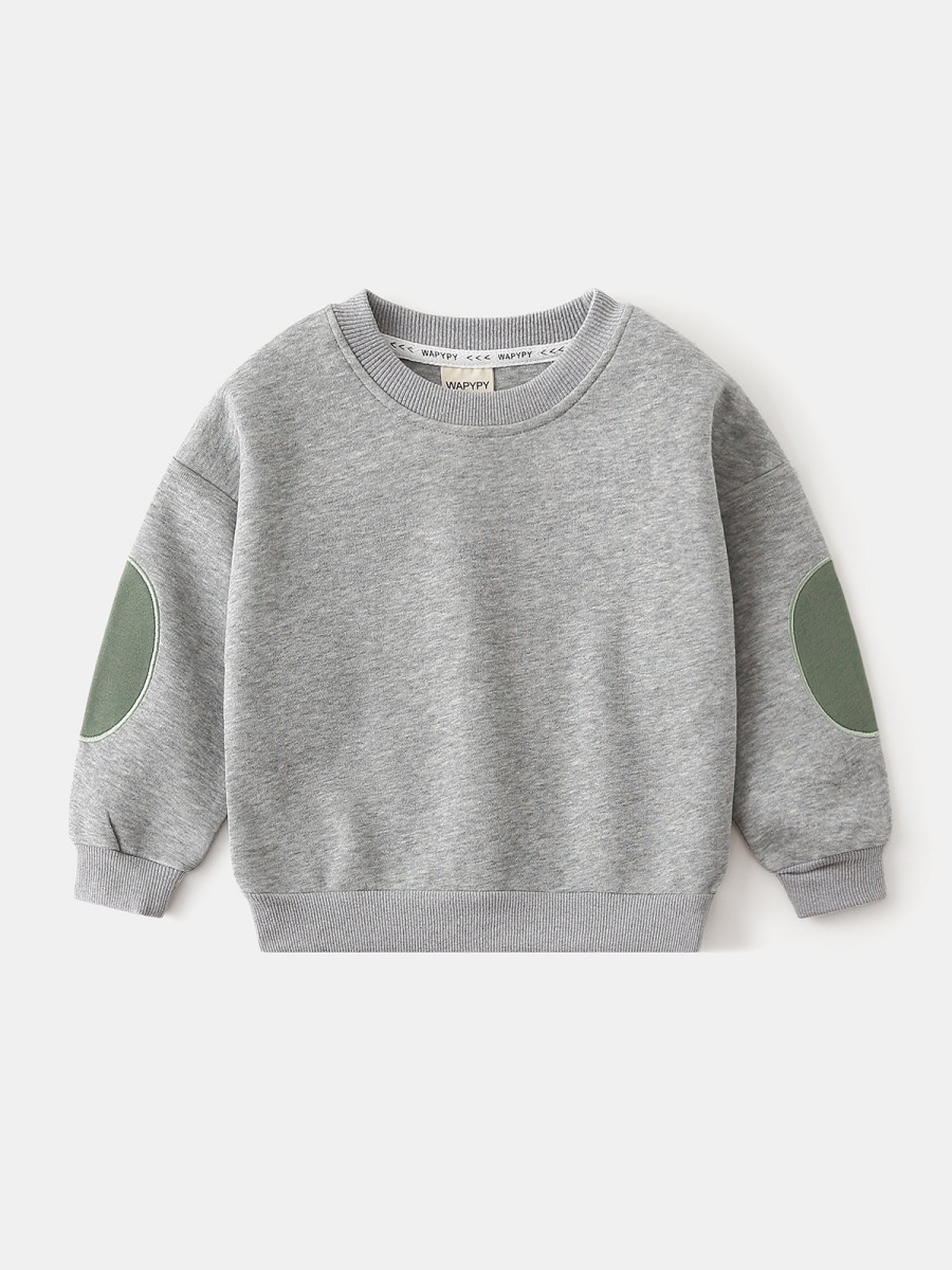 Boys Sweatshirt Autumn 2025 New Kidsren's Casual Long-Sleeved Boy Round Neck Top Korean Style Baby Wide Shoulder Sweatshirt