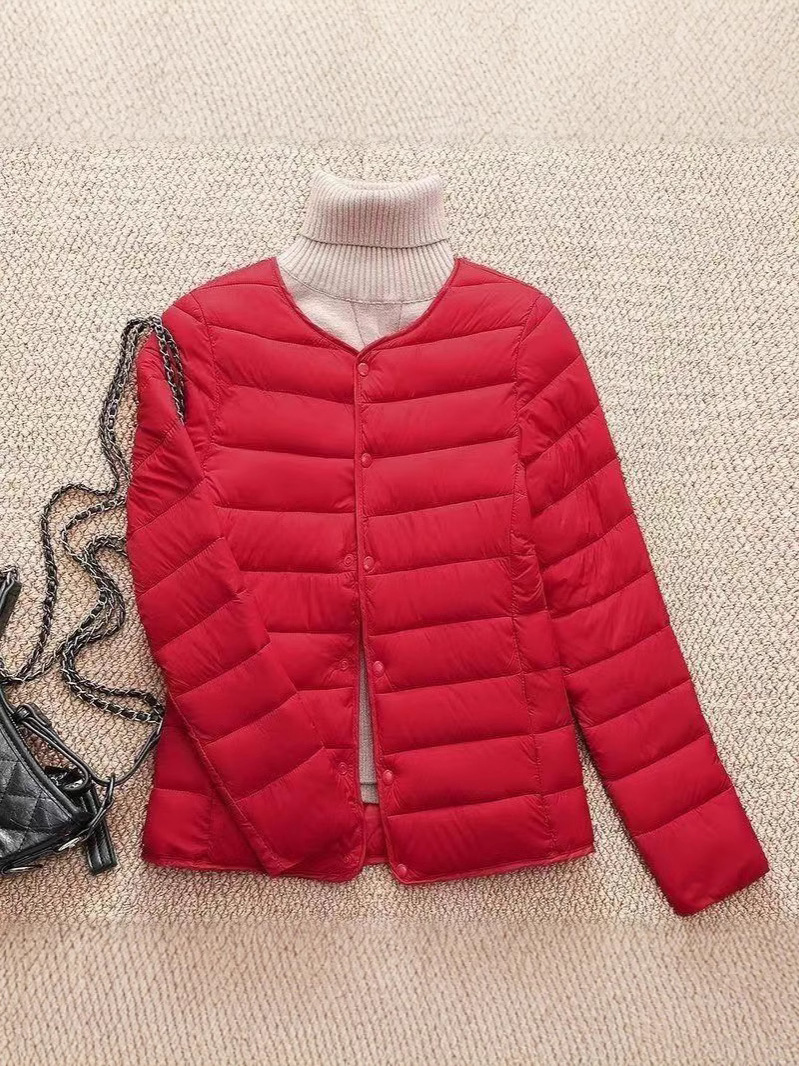 Women's cotton-padded jacket 3 light and thin inner container cotton-padded jacket short 2024 new autumn and winter cotton-padded jacket inner container warm coat