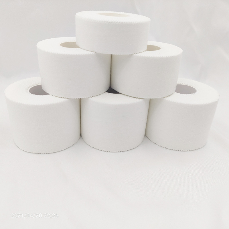 Sports skin membrane protection fixed support foot pressure combination wrist guard foot guard tooth edge adhesive tape white patch non-elastic