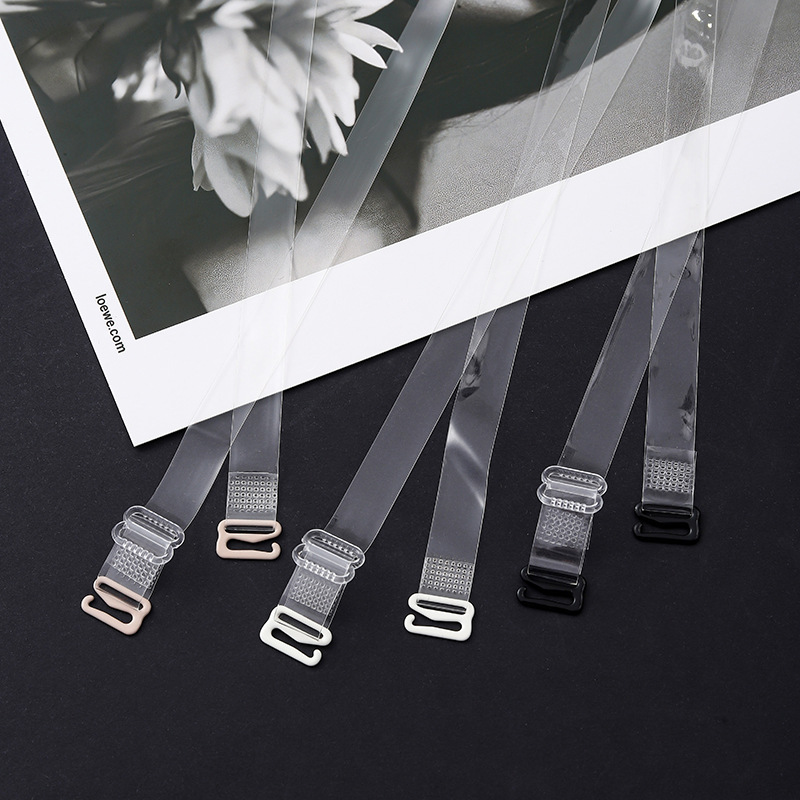 European and American Cross-border Underwear Transparent Shoulder Strap Lengthen Bra with Invisible Back Non-slip Bra Exposed Shoulder Strap