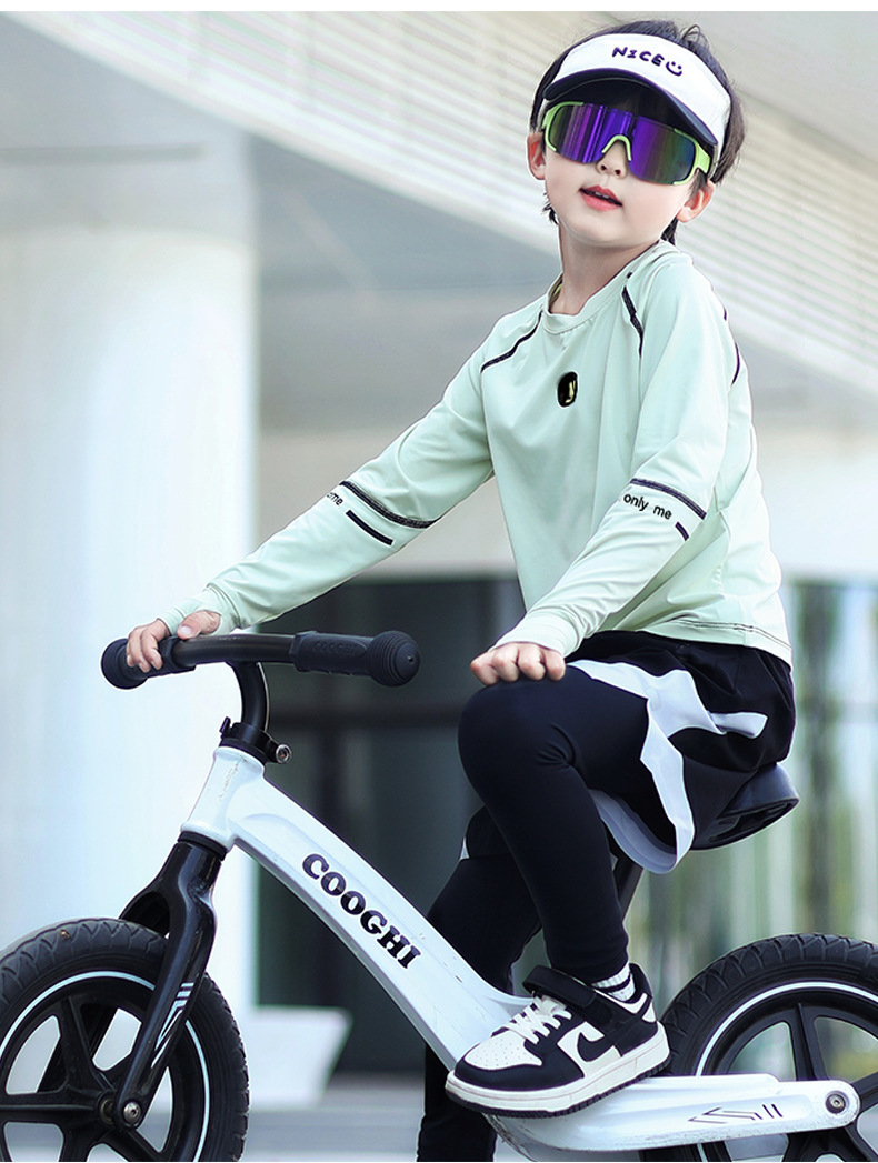 Boys' Tops 2025 Spring and Summer Kidsren's Quick-Drying Sports Long-Sleeved T-Shirts Boys' Ice Silk Sun Protection Clothing Training