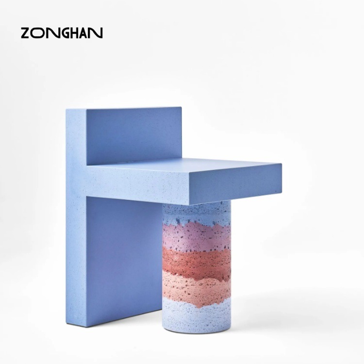 Nordic Light Luxury Marble Sofa Side Table Coffee Table Combination Wabi-Sabi Wind Cave Stone Side Table Creative Leisure Coffee Table