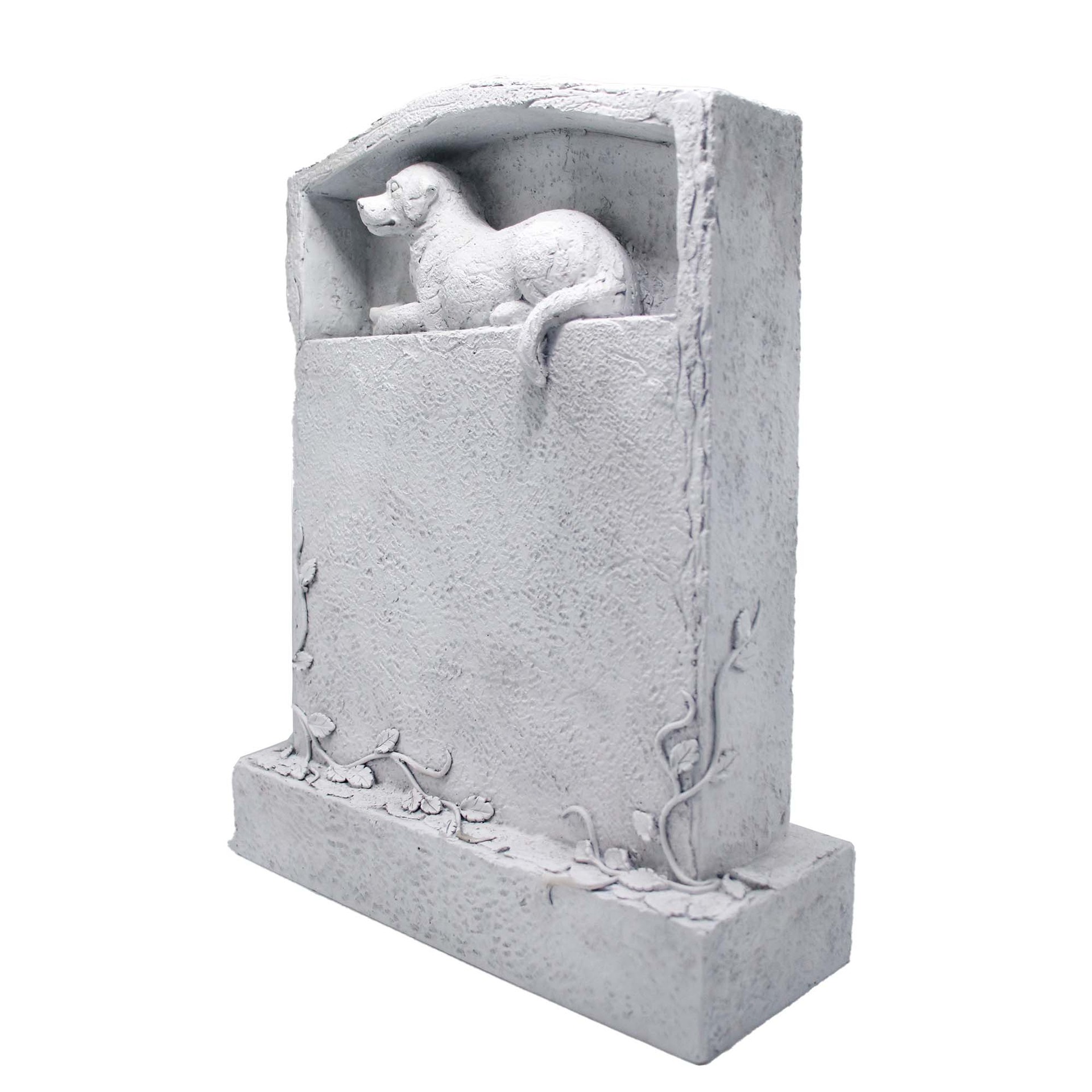 Cross-Border Amazon Pet Commemorative Tombstone Outdoor Courtyard Standing Dog Tombstone Resin Crafts Ornaments