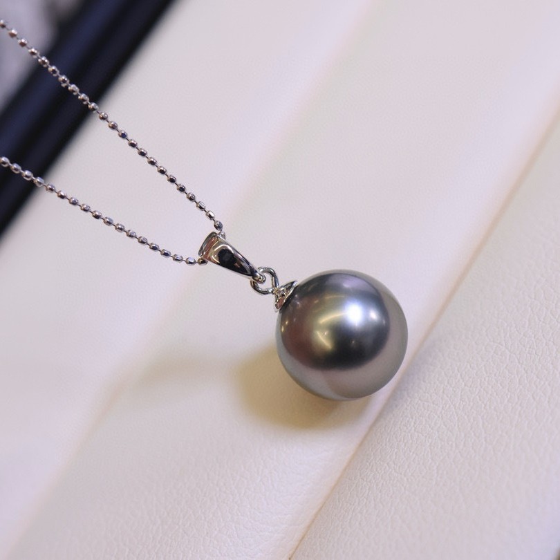 Pt900 платина аксессуары классический универсальный многофункциональный кулон дынного семени с бусинами 9-10мм без цепочки без бусин