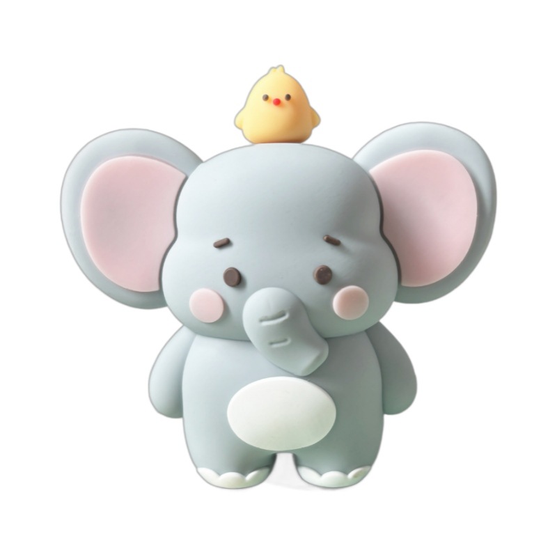 Creative cartoon baking birthday standing Mori animal soft glue decoration plug-in cake decoration children doll radish