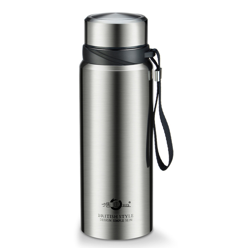 Haodi Intelligent Large Capacity 304 Stainless Steel Business Thermos Cup Sling Tea Cup Simple Portable Gift Cup